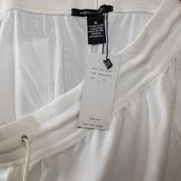 NWT BCBG MAXAZRIA Branded Logo White Pants XL - Picture 6 of 7